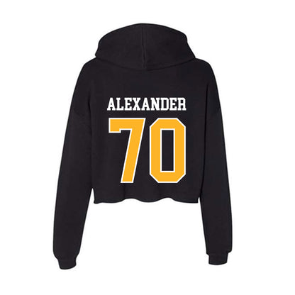 Towson - NCAA Football : T'Khi Alexander - Women's Crop Fleece Hoodie-1