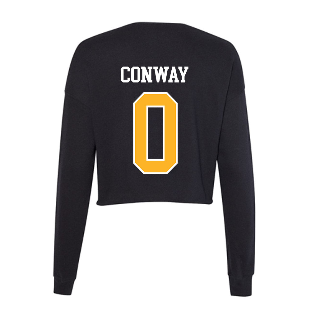 Towson - NCAA Men's Basketball : Ryan Conway - Women's Cropped Crew Fleece-1