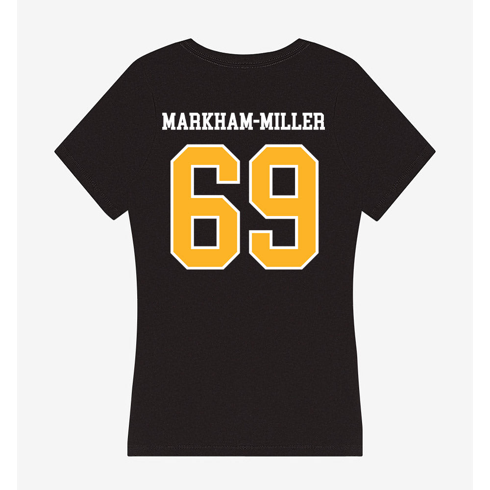 Towson - NCAA Football : Ian Markham-Miller - Women's V-Neck T-Shirt-1