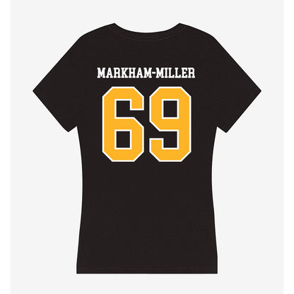 Towson - NCAA Football : Ian Markham-Miller - Women's V-Neck T-Shirt-1