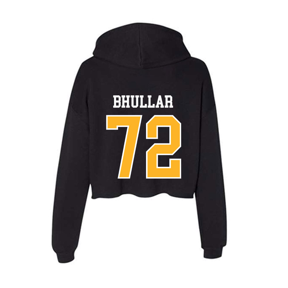 Towson - NCAA Football : Sahil Bhullar - Women's Crop Fleece Hoodie-1
