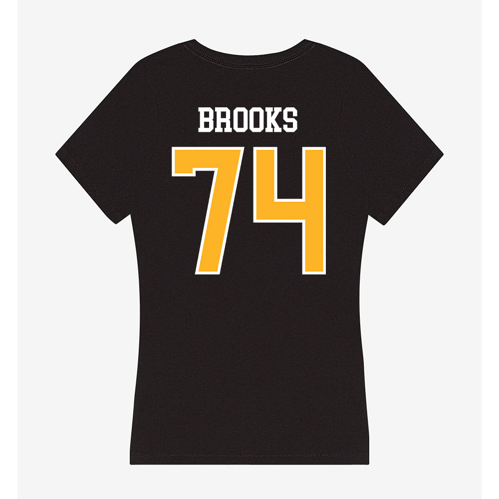 Towson - NCAA Football : KJ Brooks - Women's V-Neck T-Shirt-1
