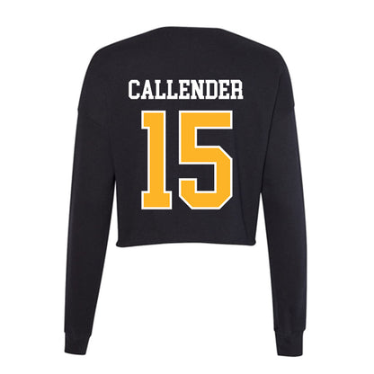 Towson - NCAA Women's Volleyball : sarah callender - Women's Cropped Crew Fleece-1