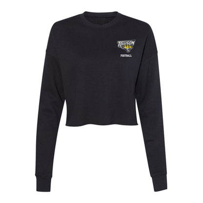 Towson - NCAA Football : Dan Volpe - Women's Cropped Crew Fleece-0