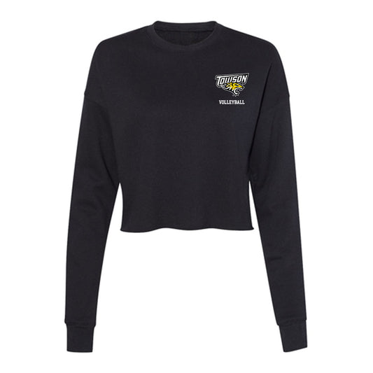 Towson - NCAA Women's Volleyball : Sydney Stewart - Women's Cropped Crew Fleece-0