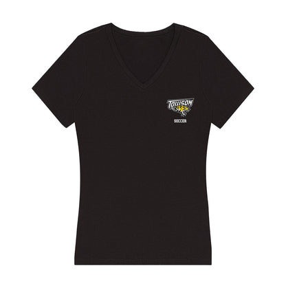 Towson - NCAA Women's Soccer : Emely Rubio - Women's V-Neck T-Shirt-0