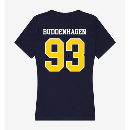 AU - NCAA Football : Josh Buddenhagen - Women's V-Neck T-Shirt-1