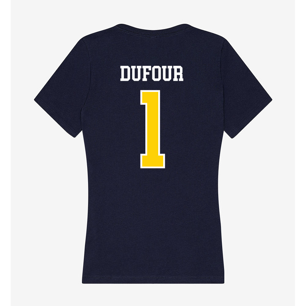 AU - NCAA Women's Tennis : Nicole Dufour - Women's V-Neck T-Shirt-1