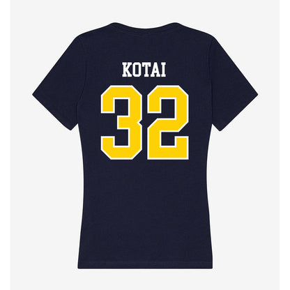 AU - NCAA Men's Ice Hockey : Josh Kotai - Women's V-Neck T-Shirt-1