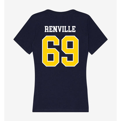 AU - NCAA Football : Elliott Renville - Women's V-Neck T-Shirt-1