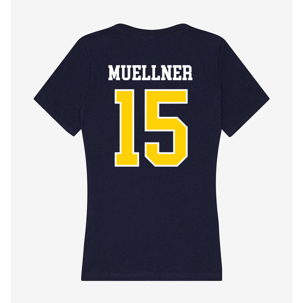 AU - NCAA Women's Volleyball : Maddie Muellner - Women's V-Neck T-Shirt-1