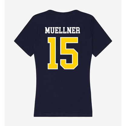 AU - NCAA Women's Volleyball : Maddie Muellner - Women's V-Neck T-Shirt-1