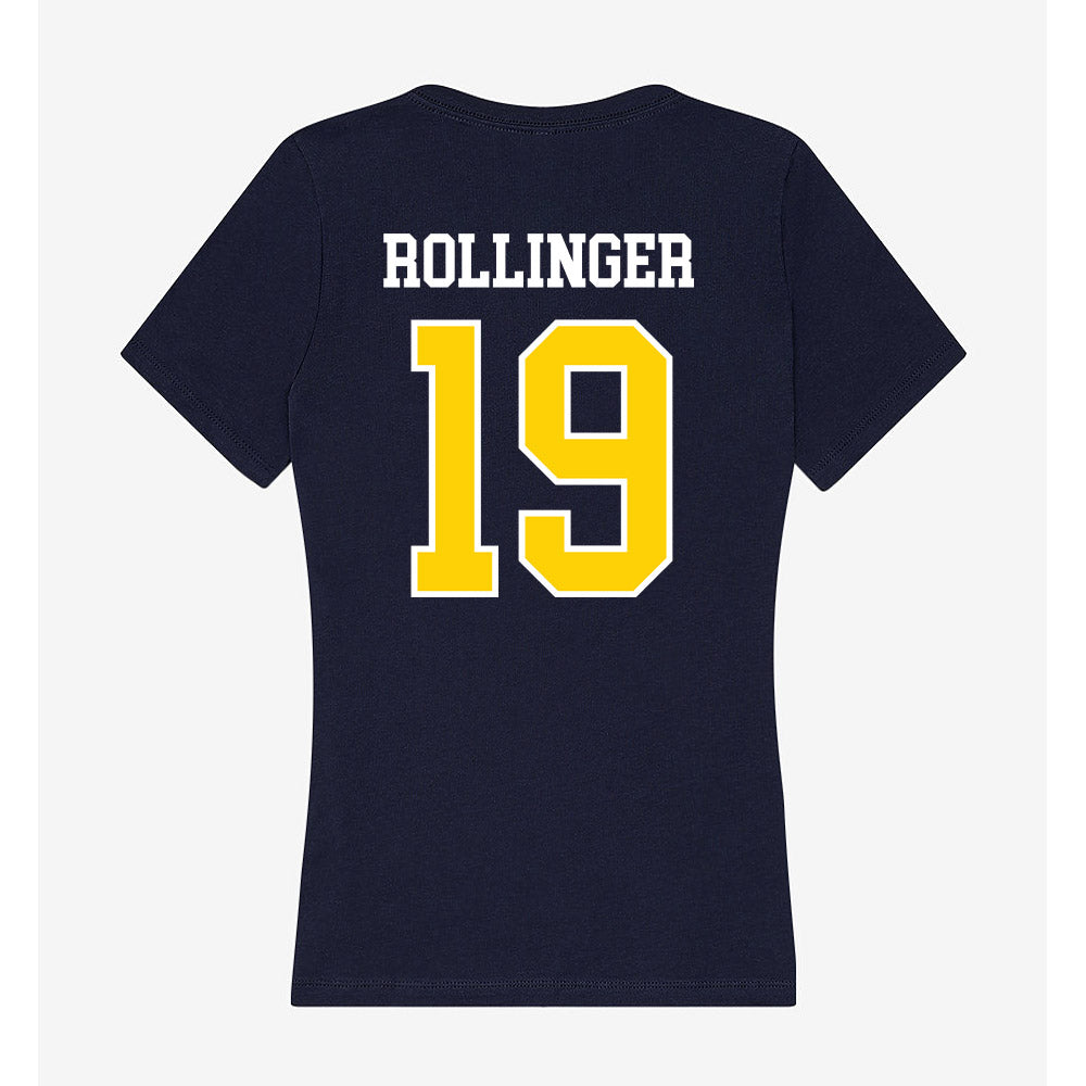 AU - NCAA Football : Ethyn Rollinger - Women's V-Neck T-Shirt-1