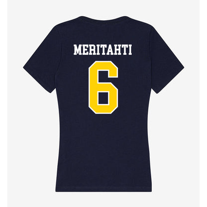 AU - NCAA Men's Ice Hockey : Samo Meritahti - Women's V-Neck T-Shirt-1