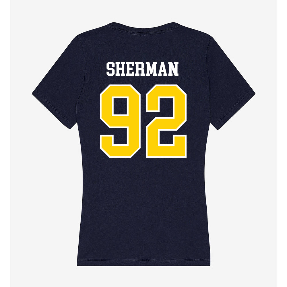 AU - NCAA Football : Gradee Sherman - Women's V-Neck T-Shirt-1