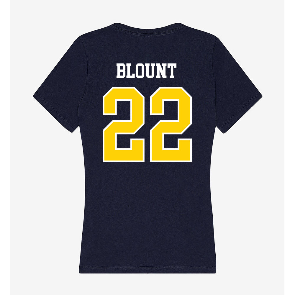 AU - NCAA Football : Breylon Blount - Women's V-Neck T-Shirt-1