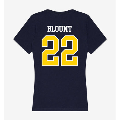 AU - NCAA Football : Breylon Blount - Women's V-Neck T-Shirt-1