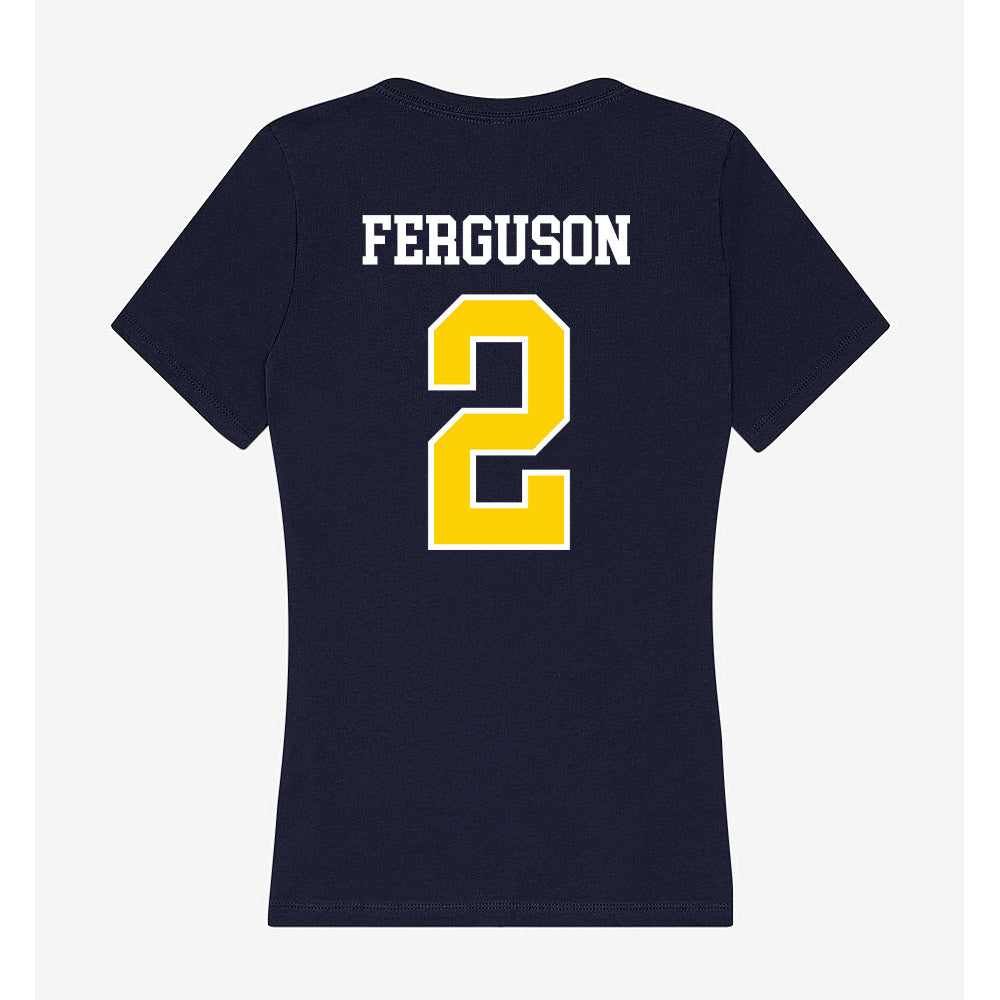 AU - NCAA Men's Basketball : Tameron Ferguson - Women's V-Neck T-Shirt-1