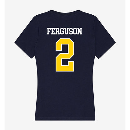 AU - NCAA Men's Basketball : Tameron Ferguson - Women's V-Neck T-Shirt-1