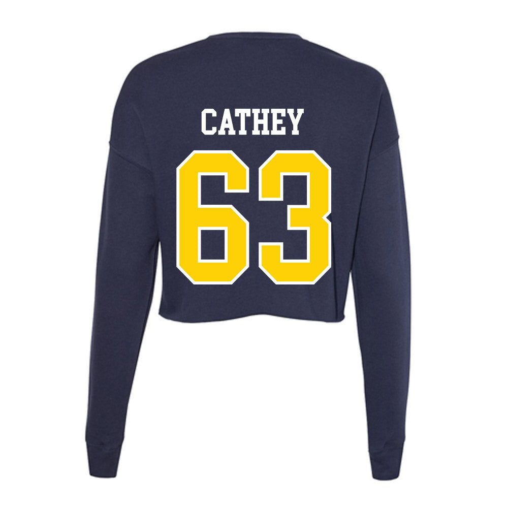 AU - NCAA Football : Jayden Cathey - Women's Cropped Crew Fleece-1