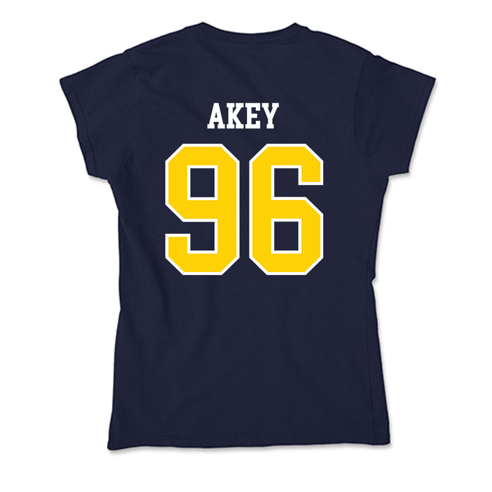 AU - NCAA Football : Connor Akey - Soft Style Women’s T-Shirt-1