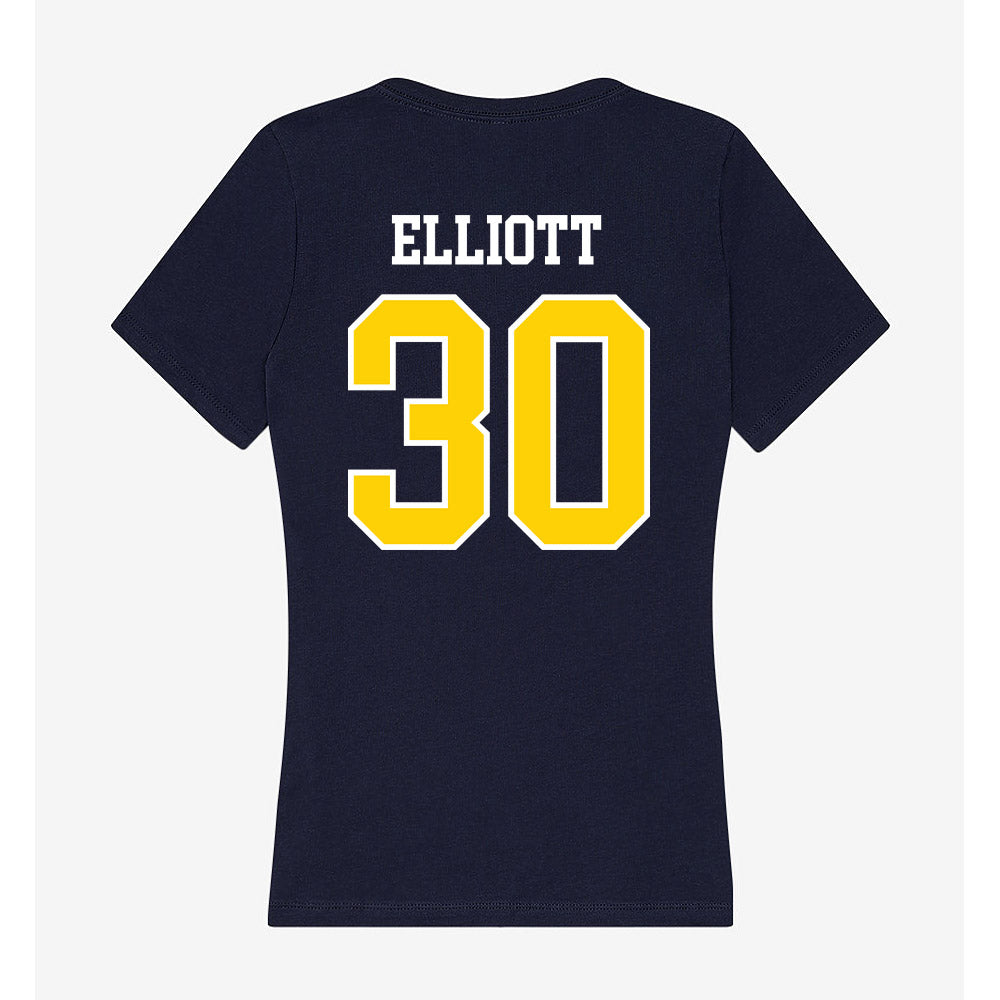 AU - NCAA Women's Basketball : Maliyah Elliott - Women's V-Neck T-Shirt-1