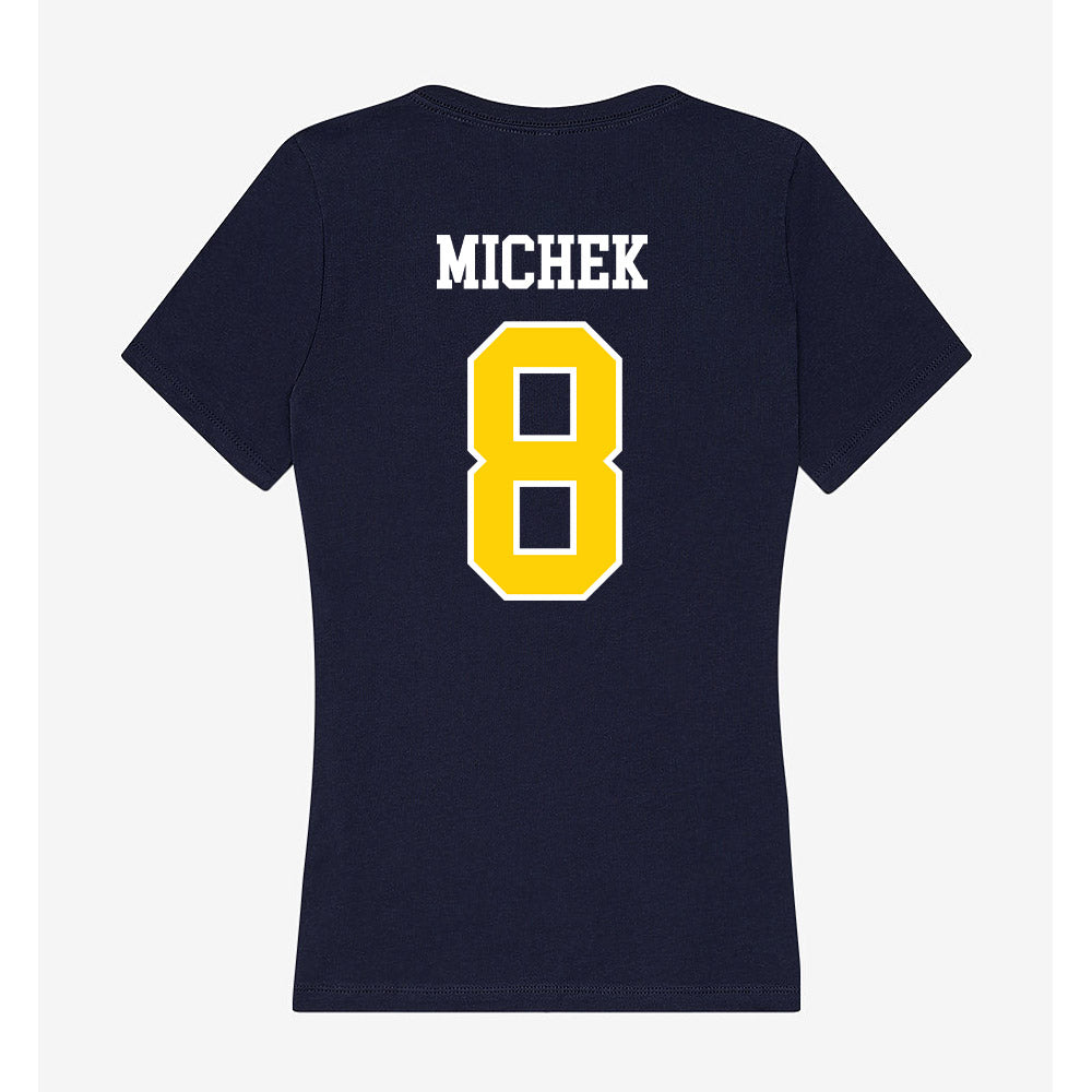 AU - NCAA Baseball : Ashton Michek - Women's V-Neck T-Shirt-1