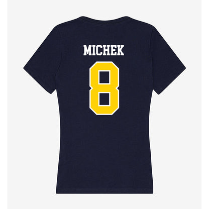 AU - NCAA Baseball : Ashton Michek - Women's V-Neck T-Shirt-1