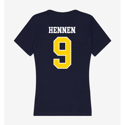 AU - NCAA Men's Ice Hockey : Hayden Hennen - Women's V-Neck T-Shirt-1