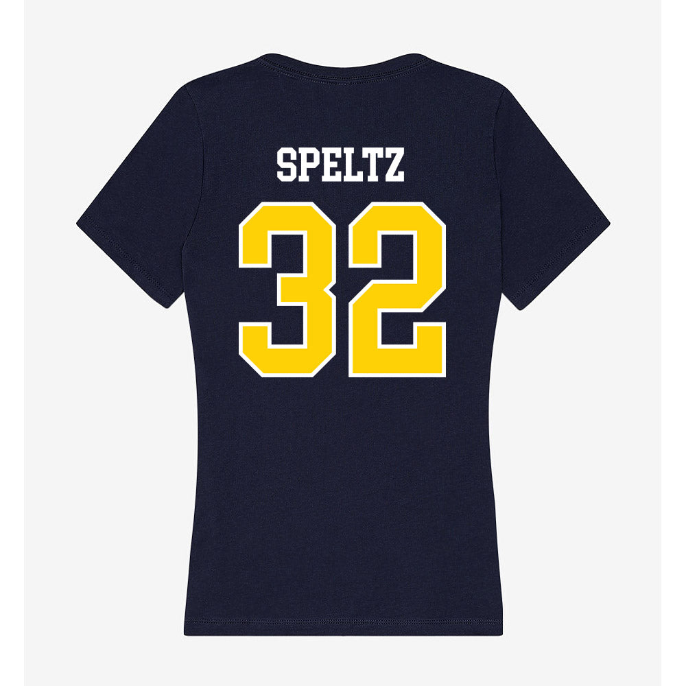 AU - NCAA Softball : Teya Speltz - Women's V-Neck T-Shirt-1