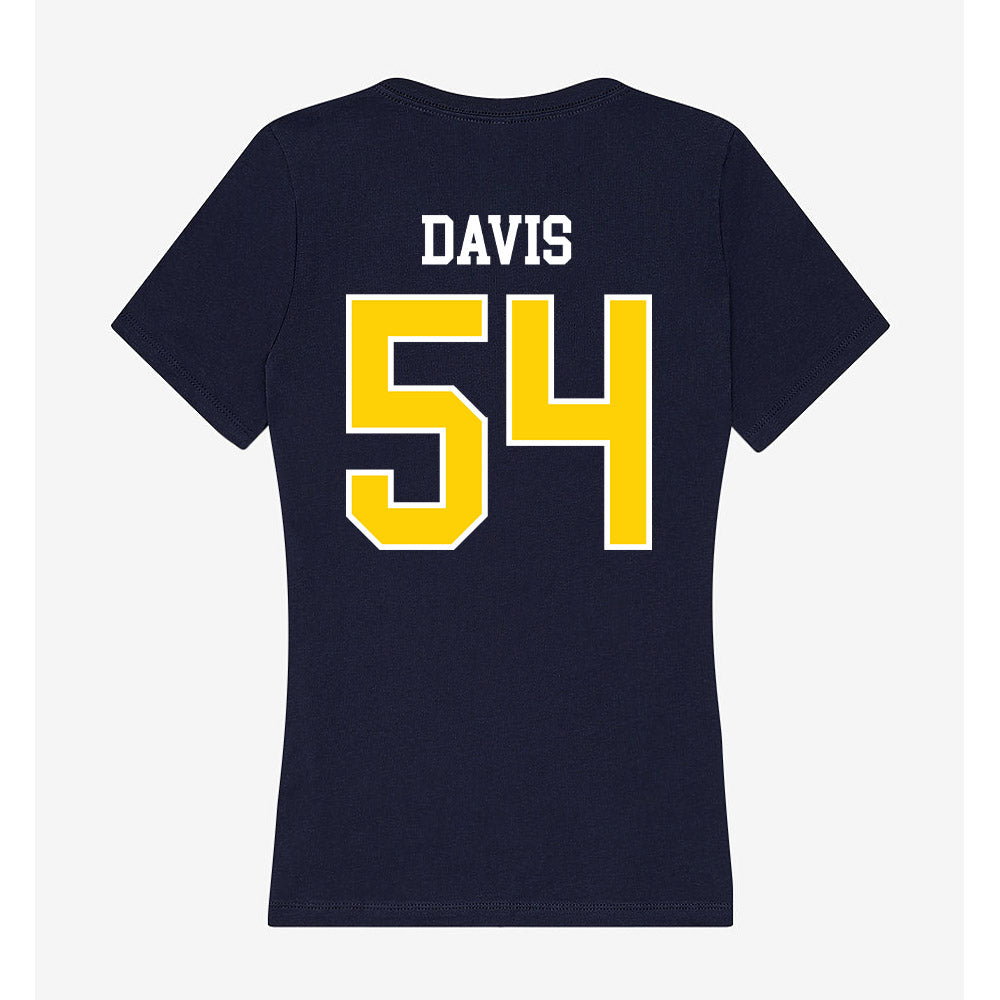 AU - NCAA Football : Kaleb Davis - Women's V-Neck T-Shirt-1