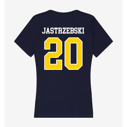 AU - NCAA Men's Ice Hockey : Jacob Jastrzebski - Women's V-Neck T-Shirt-1