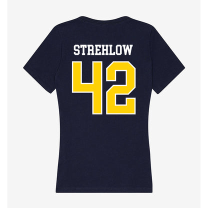 AU - NCAA Football : Ty Strehlow - Women's V-Neck T-Shirt-1