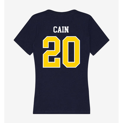 AU - NCAA Softball : Andrea Cain - Women's V-Neck T-Shirt-1
