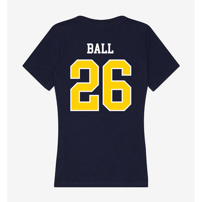 AU - NCAA Baseball : Andrew Ball - Women's V-Neck T-Shirt-1