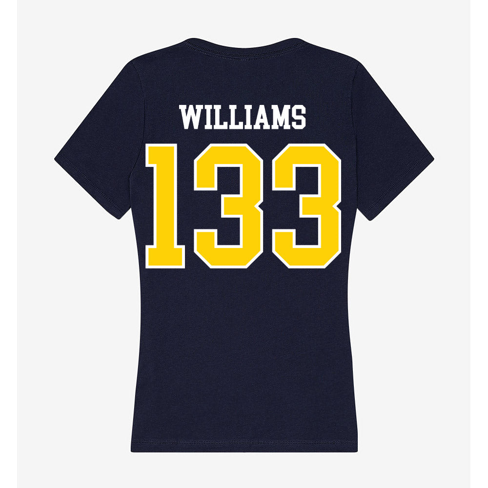 AU - NCAA Wrestling : Bentley Williams - Women's V-Neck T-Shirt-1