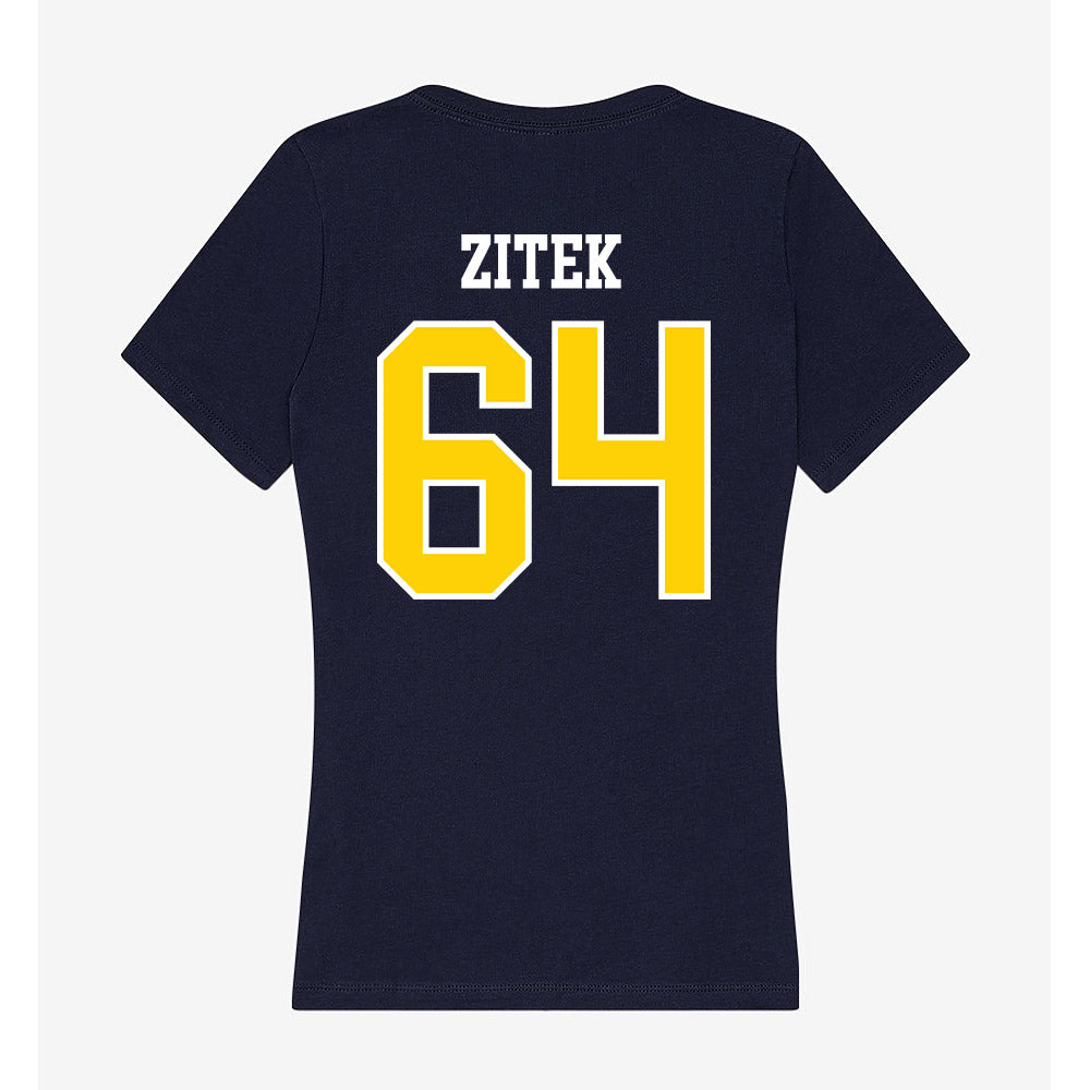 AU - NCAA Football : Jake Zitek - Women's V-Neck T-Shirt-1