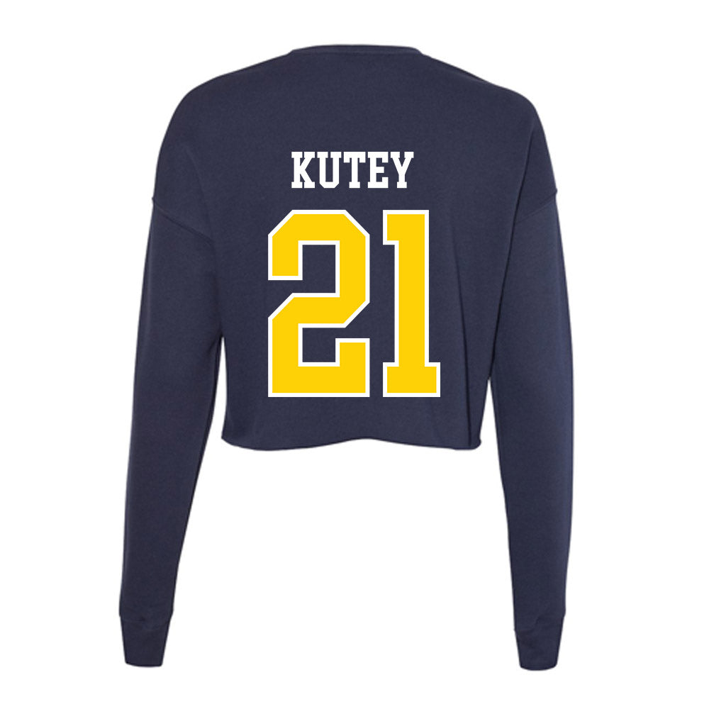 AU - NCAA Women's Volleyball : Jazmen Kutey - Women's Cropped Crew Fleece-1