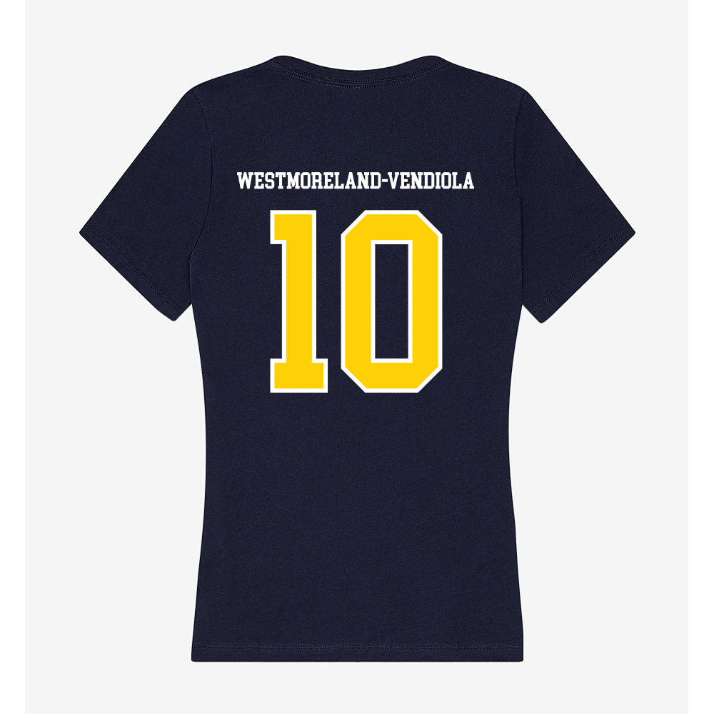 AU - NCAA Men's Basketball : Amari Westmoreland-Vendiola - Women's V-Neck T-Shirt-1