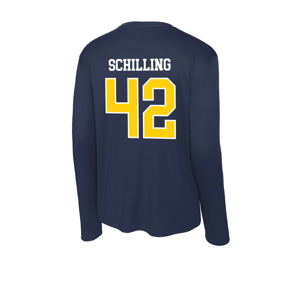AU - NCAA Baseball : Cory Schilling - Activewear Long Sleeve T-Shirt-1