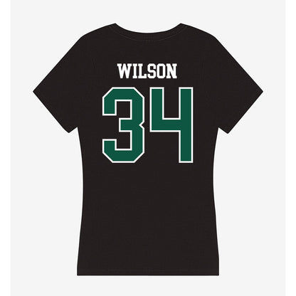 Northeastern State - NCAA Football : Donniel Wilson - Women's V-Neck T-Shirt-1