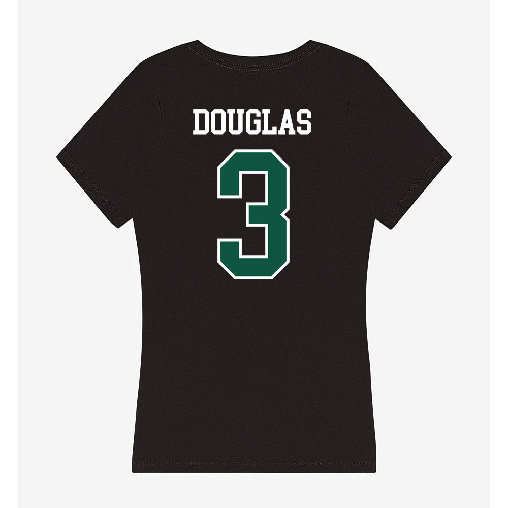 Northeastern State - NCAA Women's Basketball : Deyanna Douglas - Women's V-Neck T-Shirt-1