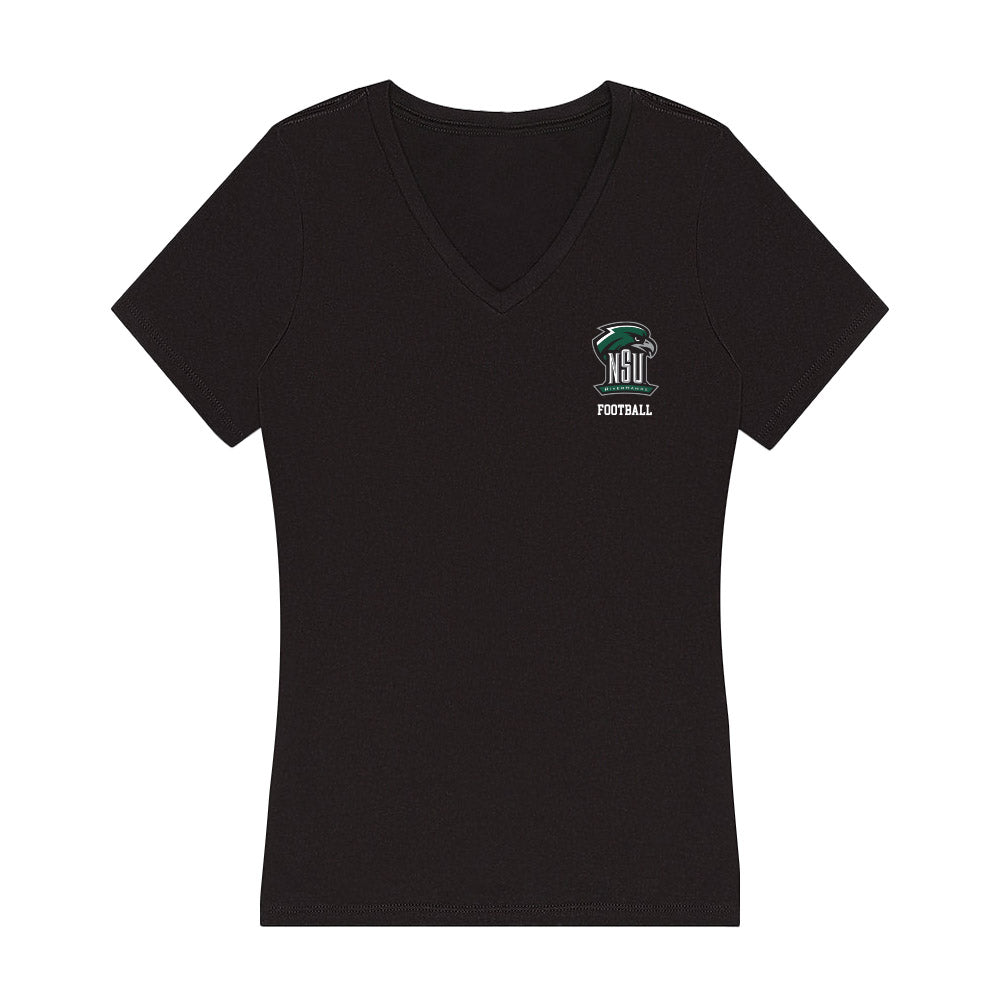 Northeastern State - NCAA Football : Kod Finley - Women's V-Neck T-Shirt-0
