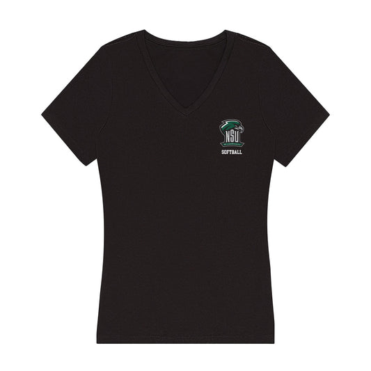 Northeastern State - NCAA Softball : Charlea Cochran - Women's V-Neck T-Shirt-0