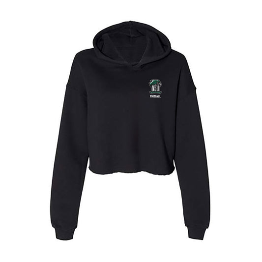 Northeastern State - NCAA Football : Cayson Badley - Women's Crop Fleece Hoodie-0