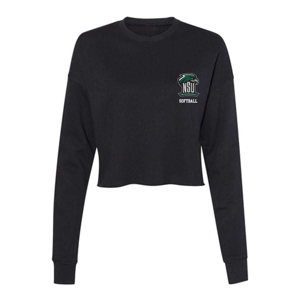 Northeastern State - NCAA Softball : Brynn Burchfield - Women's Cropped Crew Fleece-0