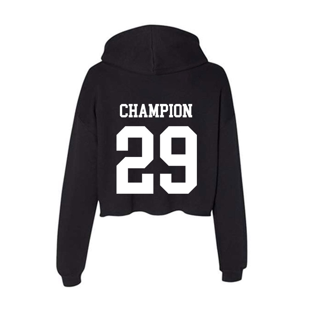 Nevada - NCAA Football : Christopher Champion - Women's Crop Fleece Hoodie-1