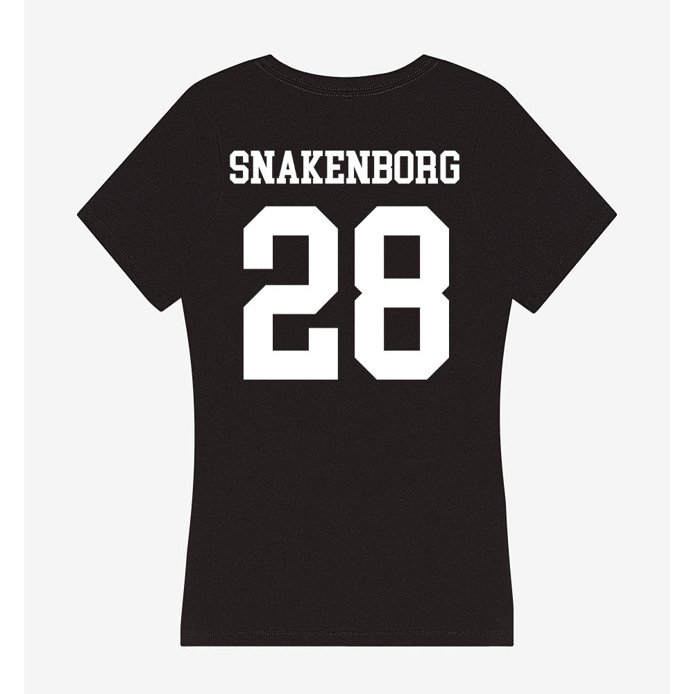 Nevada - NCAA Baseball : nate snakenborg - Women's V-Neck T-Shirt-1