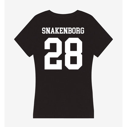 Nevada - NCAA Baseball : nate snakenborg - Women's V-Neck T-Shirt-1