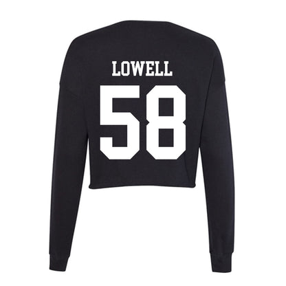 Nevada - NCAA Football : Ethan Lowell - Women's Cropped Crew Fleece-1